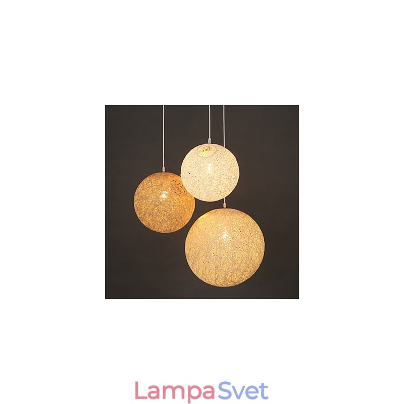 Súčasná a zmluvná sférická lampa Cany Art lampa Konopná guľová závesná lampa