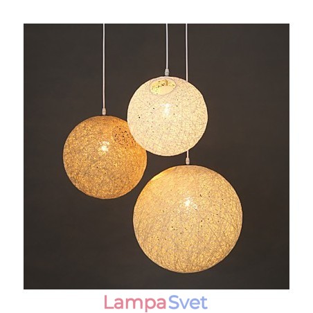 Súčasná a zmluvná sférická lampa Cany Art lampa Konopná guľová závesná lampa