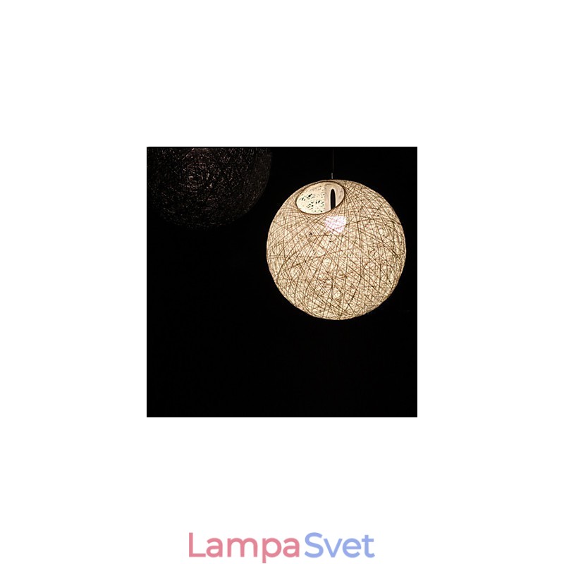 Súčasná a zmluvná sférická lampa Cany Art lampa Konopná guľová závesná lampa