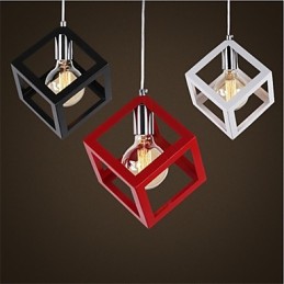 American Retro Birdcage Shape Iron Art Luster
