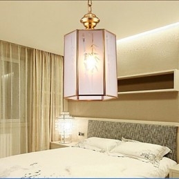 Americký vidiecky malý prívesok z medi, jediného skla