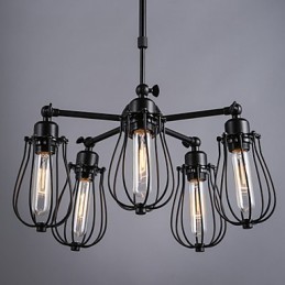 Retro klasické kovové stropné svietidlá Jednoduché závesné svietidlá Závesná kaviarenská lampa