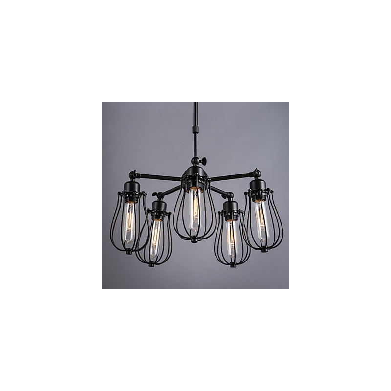 Retro klasické kovové stropné svietidlá Jednoduché závesné svietidlá Závesná kaviarenská lampa