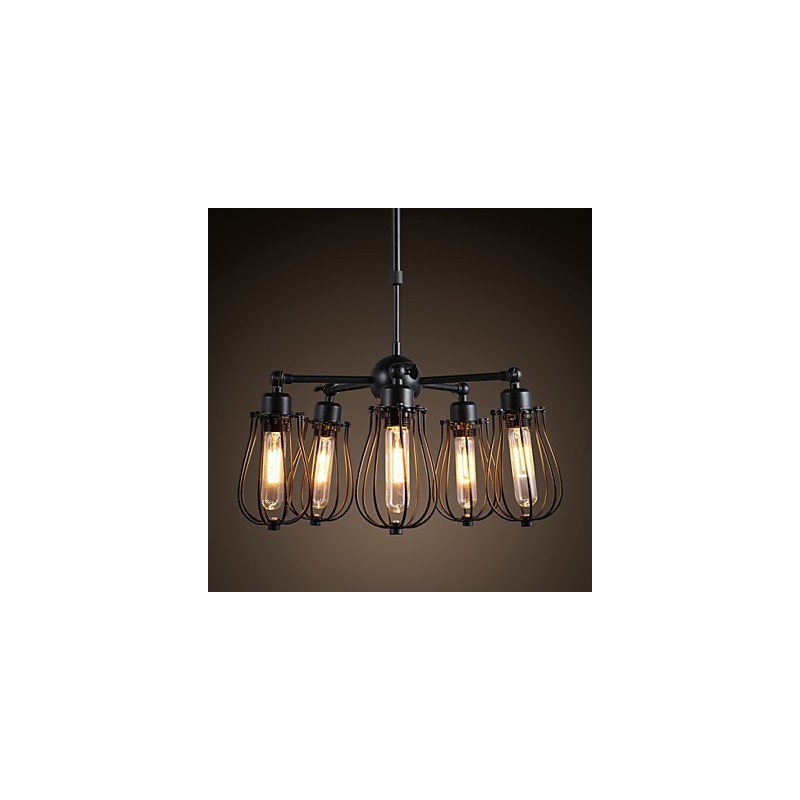 Retro klasické kovové stropné svietidlá Jednoduché závesné svietidlá Závesná kaviarenská lampa