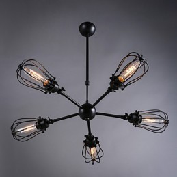 Retro klasické kovové stropné svietidlá Jednoduché závesné svietidlá Závesná kaviarenská lampa