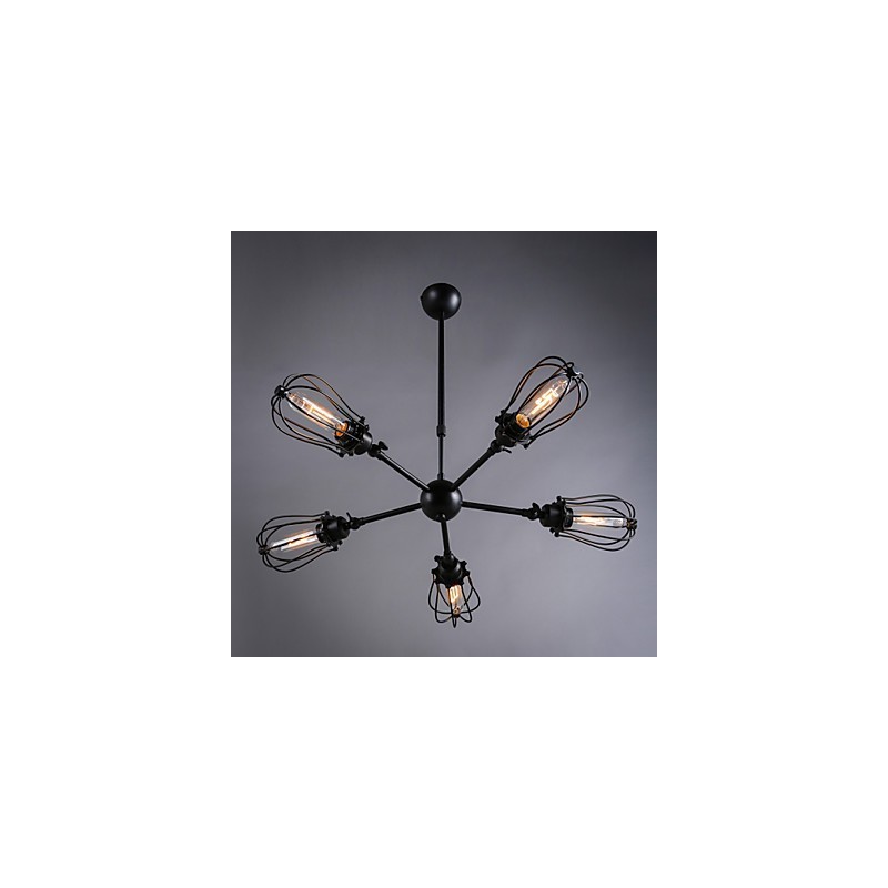 Retro klasické kovové stropné svietidlá Jednoduché závesné svietidlá Závesná kaviarenská lampa
