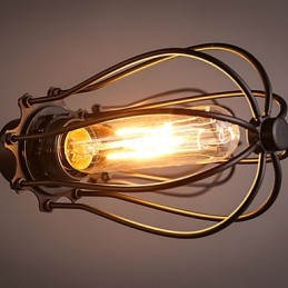 Retro klasické kovové stropné svietidlá Jednoduché závesné svietidlá Závesná kaviarenská lampa