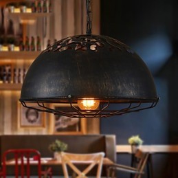 Retro klasické kovové stropné svietidlá Jednoduché závesné svietidlá Závesná kaviarenská lampa