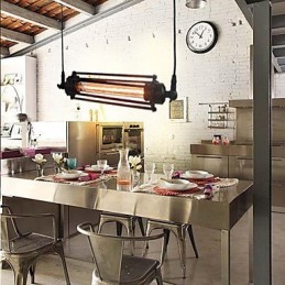 Loft Retro Luster Závesné svetlo Klasická Vintage lampa Country Metal Light