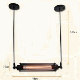 Loft Retro Luster Závesné svetlo Klasická Vintage lampa Country Metal Light