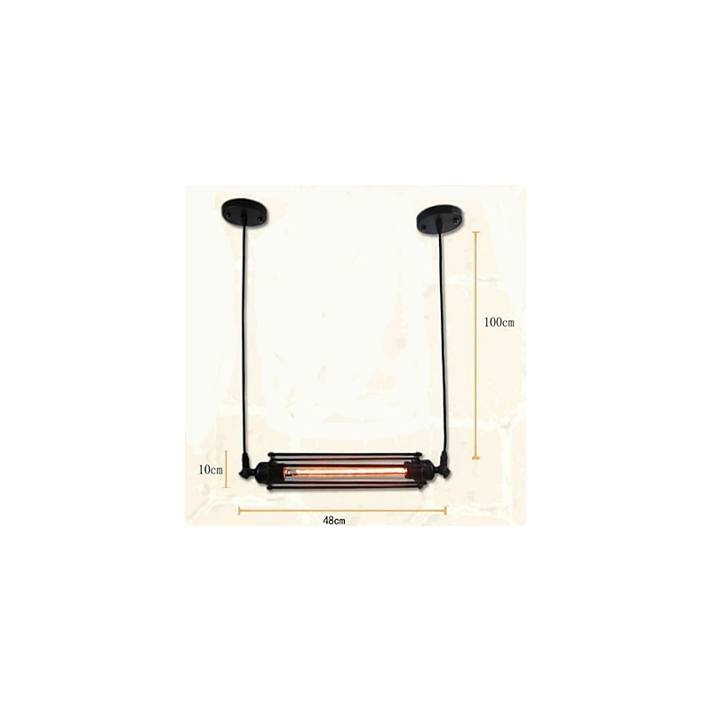 Loft Retro Luster Závesné svetlo Klasická Vintage lampa Country Metal Light