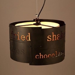 LOFT Moderná móda Severské umenie Kreatívna látková závesná lampa Závesná lampa kaviarenská lampa s priemerom 35 cm