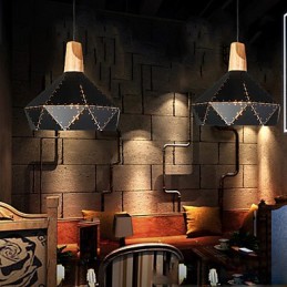 Retro klasické kovové stropné svietidlá Jednoduché závesné svietidlá Závesná kaviarenská lampa