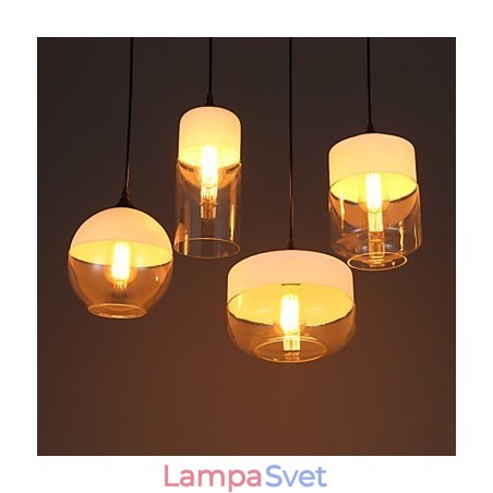 Lustrová lampa z umeleckého tepaného skla Nordic Creative Stair Shop Lustrová lampa z umeleckého tepaného skla Nordic Creative Stair Shop