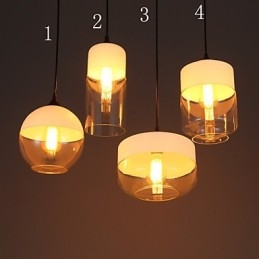 Lustrová lampa z umeleckého tepaného skla Nordic Creative Stair Shop