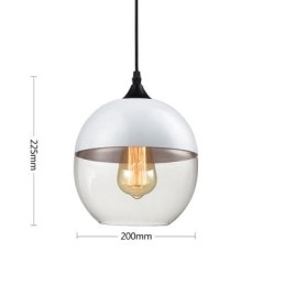Lustrová lampa z umeleckého tepaného skla Nordic Creative Stair Shop