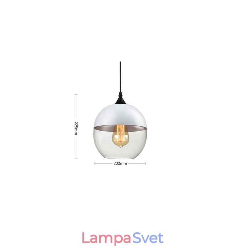 Lustrová lampa z umeleckého tepaného skla Nordic Creative Stair Shop