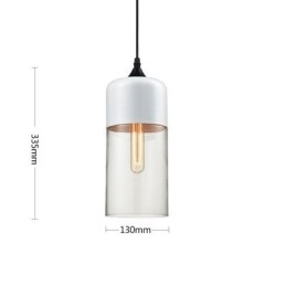 Lustrová lampa z umeleckého tepaného skla Nordic Creative Stair Shop
