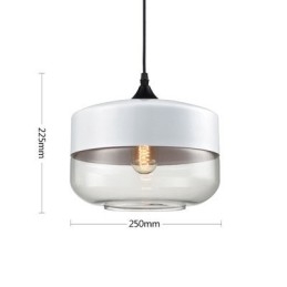 Lustrová lampa z umeleckého tepaného skla Nordic Creative Stair Shop