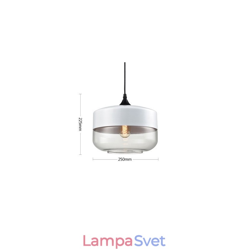 Lustrová lampa z umeleckého tepaného skla Nordic Creative Stair Shop