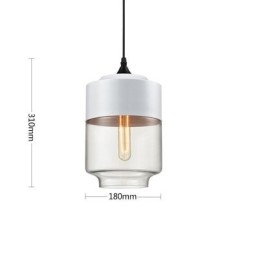 Lustrová lampa z umeleckého tepaného skla Nordic Creative Stair Shop