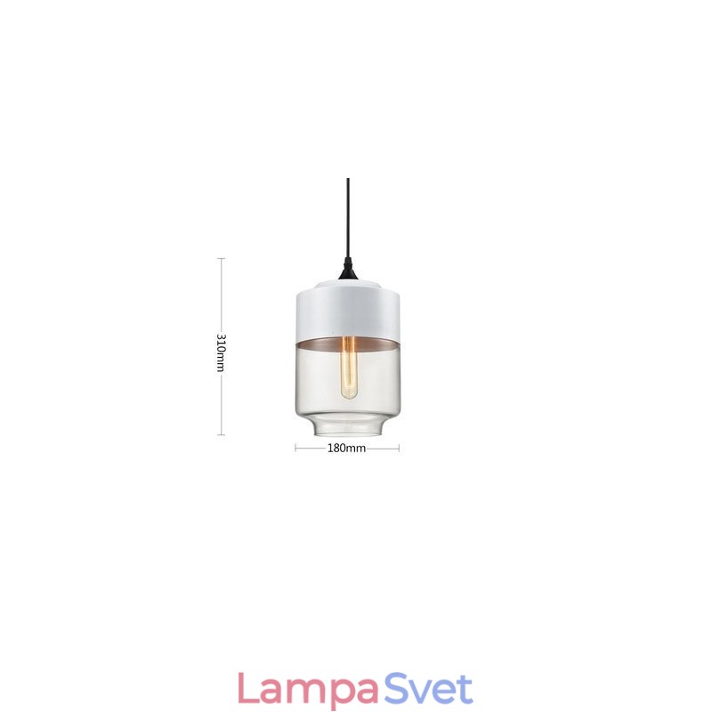 Lustrová lampa z umeleckého tepaného skla Nordic Creative Stair Shop