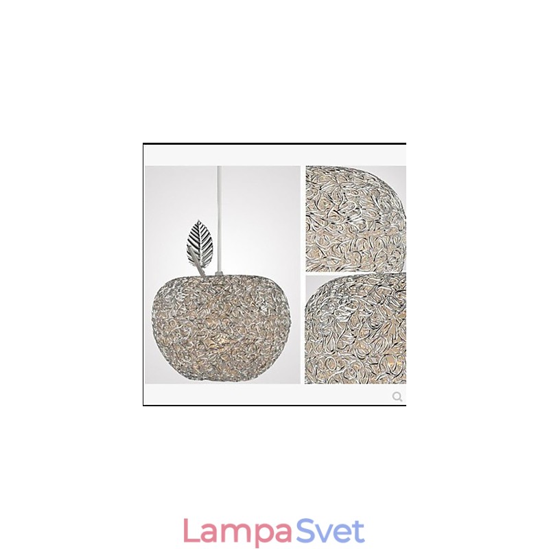 Tkaný hliníkový luster s tromi hlavovými lampami Apple