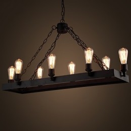 Moderný retro podkrovný luster Americký vidiecky luster Creative Industrial Cafe Lamp Lights