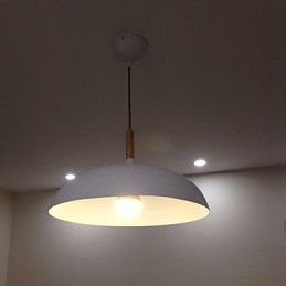 Retro závesná svetelná maľba Drevo+Metal Cafe závesné lampy