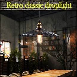 Retro klasický prívesok v európskom štýle Light Metal Art Droplight