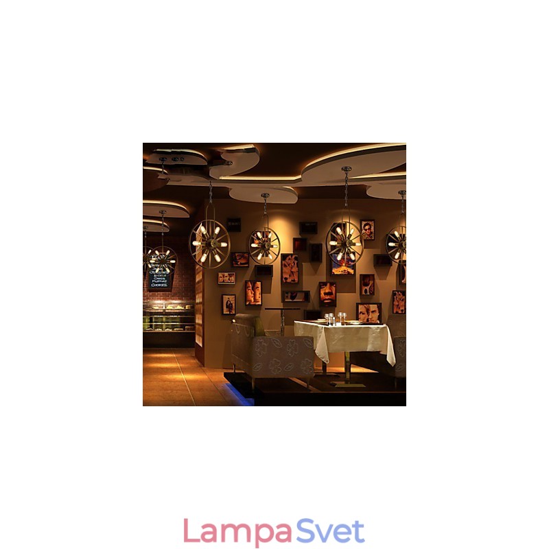 Retro klasické kovové stropné svietidlá Jednoduché závesné svietidlá Závesná kaviarenská lampa