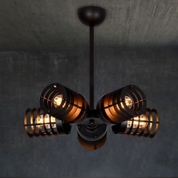 Retro klasické kovové stropné svietidlá Jednoduché závesné svietidlá Závesná kaviarenská lampa