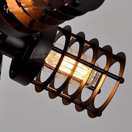 Retro klasické kovové stropné svietidlá Jednoduché závesné svietidlá Závesná kaviarenská lampa