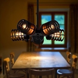 Retro klasické kovové stropné svietidlá Jednoduché závesné svietidlá Závesná kaviarenská lampa