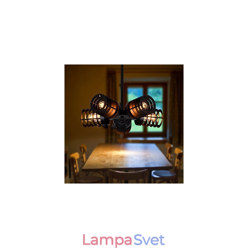 Retro klasické kovové stropné svietidlá Jednoduché závesné svietidlá Závesná kaviarenská lampa