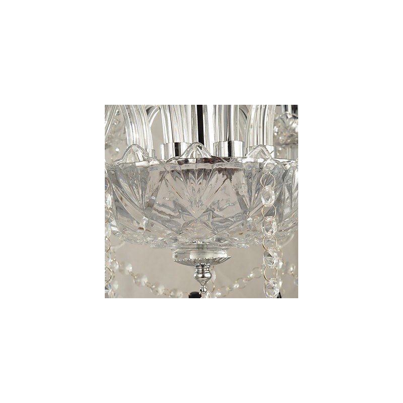 Elegantný krištáľový luster s 8 svetlami