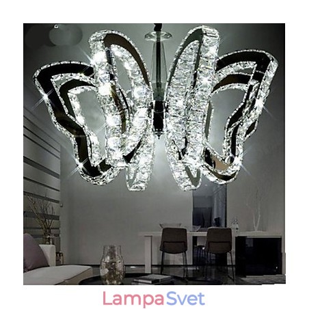Motýlia lampa Moderná luxusná krištáľová lampa Motýlia lampa Moderná luxusná krištáľová lampa