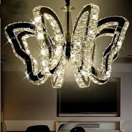Motýlia lampa Moderná luxusná krištáľová lampa