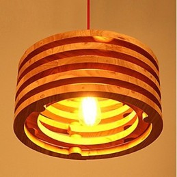 Drevený luster na lampu Willow Wood