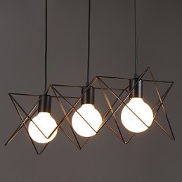 Zmluvný a súčasný kreatívny dizajn Single Droplight z tepaného železa