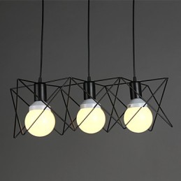 Zmluvný a súčasný kreatívny dizajn Single Droplight z tepaného železa