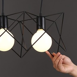 Zmluvný a súčasný kreatívny dizajn Single Droplight z tepaného železa