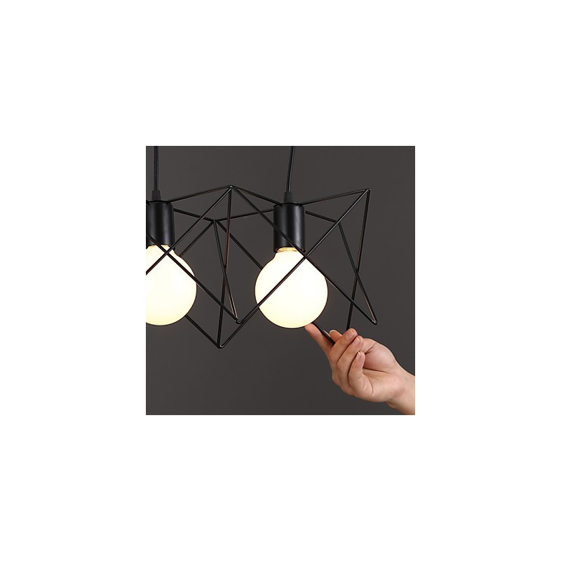 Zmluvný a súčasný kreatívny dizajn Single Droplight z tepaného železa