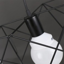 Zmluvný a súčasný kreatívny dizajn Single Droplight z tepaného železa