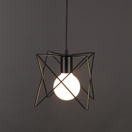 Zmluvný a súčasný kreatívny dizajn Single Droplight z tepaného železa